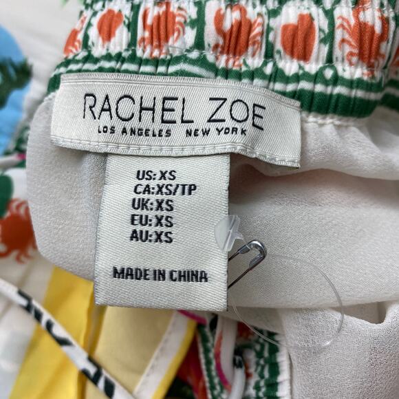 Rachel‎ Zoe Summer Vibes Maxi Skirt Women XS Multicolor Tropical Paradise NEW - Picture 8 of 10